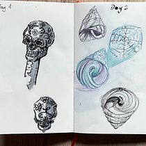 Mein Abschlussprojekt für den Kurs: Tägliches Sketching für kreative Inspiration. Traditional illustration, Sketching, Creativit, Drawing, and Sketchbook project by Melanie - 09.23.2023