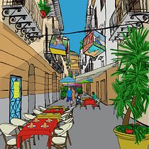 Il mio progetto del corso: Illustrazione architettonica: cogli la personalità di una città. Un proyecto de Ilustración tradicional, Arquitectura, Dibujo, Ilustración digital e Ilustración arquitectónica de Fabio Ferri - 22.09.2023