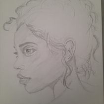 My project for course: Portrait Sketchbooking: Explore the Human Face. Sketching, Drawing, Portrait Drawing, Artistic Drawing, and Sketchbook project by Jeraldine Derksen - 09.25.2023