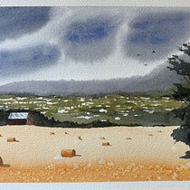Mon projet du cours : Paysages à l'aquarelle : techniques et outils expérimentaux. Projekt z dziedziny  Sztuki piękne,  Malarstwo i Malowanie akwarelą użytkownika jerome.you - 24.09.2023