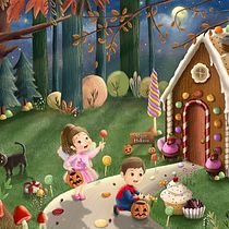 Mi proyecto del curso: Ilustración infantil con Procreate: crea escenas mágicas. Ilustração digital, Ilustração infantil, Pintura digital, e Álbum ilustrado projeto de Maria Gabriela Florentino - 21.09.2023