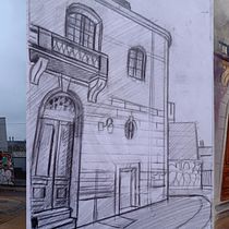 Mi proyecto del curso: Técnicas modernas para paisajes urbanos en acuarela. Un progetto di Pittura e Pittura ad acquerello di Dani Gall Zder - 24.09.2023