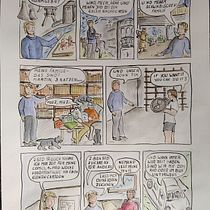 Mein Abschlussprojekt für den Kurs: Autobiografischer Comic: Illustriere deine Erlebnisse. Traditional illustration, Writing, Comic, Pencil Drawing, Digital Illustration, Stor, telling, Communication, Ink Illustration, and Narrative project by Regina Störk - 09.25.2023