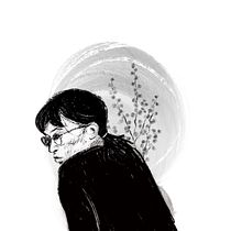 Mimosa Girl. Un proyecto de Ilustración tradicional, Dibujo, Ilustración digital, Dibujo de Retrato y Dibujo digital de marciocha - 25.09.2023