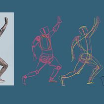 Mi proyecto del curso: Dibujo de la figura humana en poses expresivas. Fine Arts, Sketching, Drawing, Sketchbook, and Figure Drawing project by Mauricio Arrieta - 10.13.2023