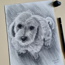 Meu projeto do curso: Retrato realista com lápis grafite. Un progetto di Illustrazione tradizionale, Belle arti, Bozzetti, Disegno a matita, Disegno, Disegno di ritratti, Disegno realistico, Disegno artistico e Disegno anatomico di renatuetaty - 29.12.2022