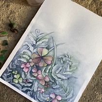 Mein Abschlussprojekt für den Kurs: Negative Aquarelltechniken zur botanischen Illustration Ein Projekt aus dem Bereich Traditionelle Illustration, Aquarellmalerei und Botanische Illustration von karinhoffmeister - 26.09.2023