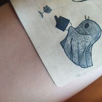 Mi proyecto del curso: Tatuaje botánico con puntillismo. Ilustração tradicional, Desenho de tatuagens e Ilustração botânica projeto de Marilyn Ayelen Otto - 25.09.2023