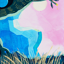 My project for course: Fantasy Landscapes with Watercolor & Gouache. Un progetto di Belle arti, Pittura, Pittura ad acquerello, Illustrazione naturalistica e Pittura gouache di Eva - 26.09.2023