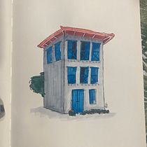 Mi proyecto del curso: Dibujo arquitectónico expresivo con marcadores de colores. Sketching, Drawing, Architectural Illustration, Sketchbook, Ink Illustration, and Traditional illustration project by Rebeca Vilchez - 09.26.2023