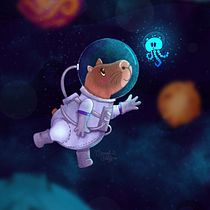 Meu projeto do curso: Ilustração de animais fantásticos no Procreate. Traditional illustration, Character Design, Drawing, Digital Illustration, Stor, telling, and Narrative project by Carolini Costelini - 09.21.2023