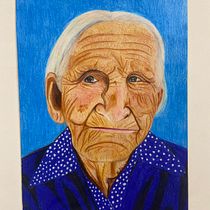 My project for course: Realistic Portrait with Coloured Pencils. Traditional illustration, Fine Arts, Pencil Drawing, Drawing, Portrait Drawing, Realistic Drawing, Artistic Drawing, and Colored Pencil Drawing project by nivasininv - 09.27.2023