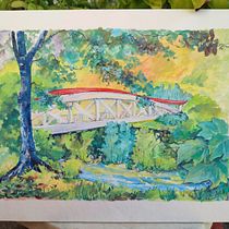 Il mio progetto del corso: Pittura a gouache di paesaggi urbani Ein Projekt aus dem Bereich Traditionelle Illustration, Malerei und Gouachemalerei von giobonsi - 27.09.2023