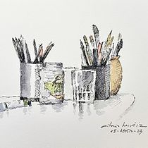 Mi proyecto del curso: Sketching arquitectónico para ilustraciones urbanas. Een project van  Ontwerp, Traditionele illustratie,  Schetsen,  Architecturale illustratie y Sketchbook van Antonio Herráiz - 27.09.2023