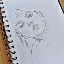 Meu projeto do curso: Sketchbook de retratos com lápis grafite. Artes plásticas, Esboçado, Desenho, Desenho de retrato, e Sketchbook projeto de Thiago Cordeiro - 27.09.2023