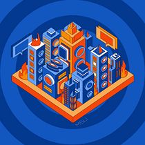 My project for course: Isometric Vector Illustrations from Scratch. Un progetto di Illustrazione vettoriale e Illustrazione digitale di msajjana - 27.09.2023