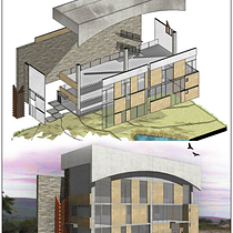 Mi proyecto del curso: Ilustración digital de proyectos arquitectónicos. Un proyecto de Arquitectura, Paisajismo, Ilustración digital, Arquitectura digital, Ilustración arquitectónica, Diseño, Ilustración tradicional y 3D de ilustrArístides - 21.09.2023