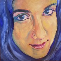 Lini Capelli  Retrato con pintura al óleo: Valentina. Fine Arts, Painting, and Oil Painting project by Aline Vargas - 09.27.2023