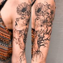 Meu projeto do curso: Tatuagem fine line: a sutileza da linha. Un projet de Illustration traditionnelle, Dessin , et Conception de tatouage de Talita Rodrigues - 28.09.2023