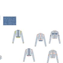 Camisa femenina en tela tipo denim Ein Projekt aus dem Bereich Modedesign, Nähen und DIY von Christian Andrade - 31.01.2023
