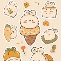 My project for course: Kawaii Illustration: Create Charming Characters Ein Projekt aus dem Bereich Traditionelle Illustration, Design von Figuren und Manga von Premkamon Nadee - 29.09.2023