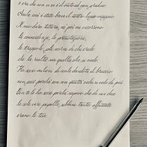 Ho sceso, dandoti il braccio, almeno un milione di scale. Calligraph project by christofercalza - 09.29.2023