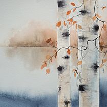 Mon projet du cours : Paysages atmosphériques à l'aquarelle Ein Projekt aus dem Bereich Bildende Künste, Malerei und Aquarellmalerei von aurelie_ - 29.09.2023