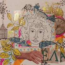 My project for course: Creative Notebook: Experiment with Collage, Stamps, and Decoupage Ein Projekt aus dem Bereich Traditionelle Illustration, Collage, Kartonmodellbau und Sketchbook von Rania Kam - 22.09.2023