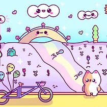 Mi proyecto del curso: Diseño de mundos kawaii: crea ilustraciones alegres. Character Design, Digital Illustration, and Manga project by anyelyta170 - 09.29.2023