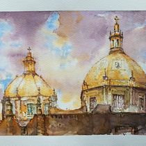 Mi proyecto del curso: Fundamentos de la luz y el color para acuarela. Painting, Watercolor Painting, and Architectural Illustration project by Coka BF - 09.22.2023