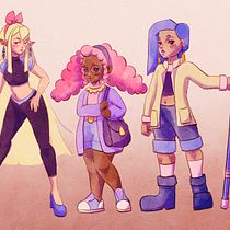 My project for course: Character Design with Stylized Anatomy. Character Design, Figure Drawing, Digital Drawing, and Comic project by thalificious - 09.30.2023