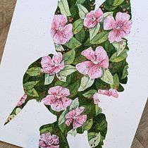 My project for course: Negative Watercolor Painting for Botanical Illustration Ein Projekt aus dem Bereich Traditionelle Illustration, Aquarellmalerei und Botanische Illustration von lena_tsch - 30.09.2023