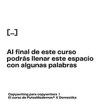 Mi proyecto del curso: Copywriting para copywriters. Un progetto di Pubblicità, Cop, writing, Stor, telling e Comunicazione di martagfdez - 01.10.2023