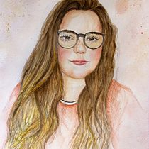 Mi proyecto del curso: Retrato en acuarela a partir de una fotografía. Traditional illustration, Watercolor Painting, and Portrait Drawing project by mariadelpilarrodrigueztornel - 10.01.2023