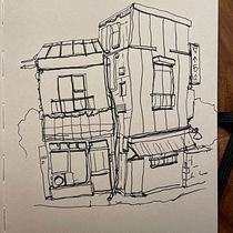 My project for course: Expressive Architectural Sketching with Colored Markers. Een project van  Schetsen,  Tekening,  Architecturale illustratie, Sketchbook y  Illustratie met inkt van andrew_eric_luke - 02.10.2023