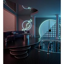 Mi proyecto del curso: Visualización 3D de interiores retro con Cinema 4D . 3D, Modelagem 3D, e Arquitetura digital projeto de Giannina Ingunza - 01.10.2023