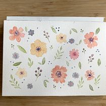 My project for course: Vibrant Floral Patterns with Watercolors. Traditional illustration, Pattern Design, Watercolor Painting, and Botanical Illustration project by Rainy Chen - 09.23.2023