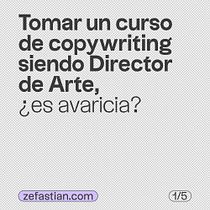 Avaricia es tomar el curso de PutosModernos®, ignorar el brief y venderles mis servicios.. Advertising, Cop, writing, Stor, telling, and Communication project by Sebastian Hernandez - 09.30.2023