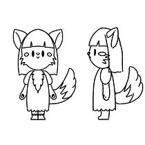 Kawaii wolf . Een project van Traditionele illustratie, Ontwerp van personages, Digitale illustratie,  3D-modellering y Manga van Agata Wilk - 02.10.2023