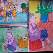 Mi proyecto del curso: Creación de personajes a partir de dibujos de observación. Un proyecto de Ilustración tradicional, Diseño de personajes, Dibujo y Sketchbook de Claudia Novella - 03.10.2023