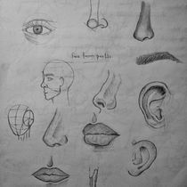 My project for course: Portrait Sketchbooking: Explore the Human Face. Sketching, Drawing, Portrait Drawing, Artistic Drawing, and Sketchbook project by Mahnoor Azam - 10.04.2023