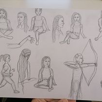 My project for course: The Art of Sketching: Transform Your Doodles into Art. Un projet de Illustration traditionnelle, Dessin au cra, on, Dessin , et Carnet de croquis de nadinstint - 02.09.2023
