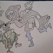 Mi proyecto del curso: Diario de dibujo: crea personajes fantásticos Ein Projekt aus dem Bereich Design von Figuren, Skizzenentwurf, Bleistiftzeichnung, Zeichnung und Sketchbook von antony chavez villavicencio - 04.10.2023