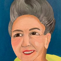 Mi proyecto del curso: Retrato con pintura al óleo escritora Margarita Carrera . Fine Arts, Painting, and Oil Painting project by Marjorie Orantes Nájera - 10.04.2023