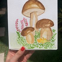 Mi proyecto del curso: Cuaderno botánico en acuarela. Projekt z dziedziny Trad, c, jna ilustracja, Malowanie akwarelą, R, sunek botaniczn i Sketchbook użytkownika Marjorie Orantes Nájera - 05.01.2023
