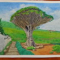 Mi proyecto del curso: Pintura en acuarela: explora la técnica de pincel seco. Fine Arts, Painting, Drawing, Watercolor Painting, Botanical Illustration, and Naturalistic Illustration project by Ezequiel Ramírez - 10.05.2023