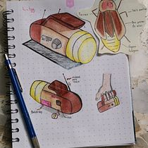 Linterna. Un proyecto de Diseño, Diseño de producto, Bocetado, Dibujo y Sketchbook de Lucía Fgg - 30.09.2023