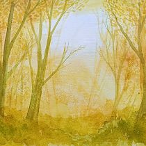 My project for course: Dreamy Watercolor Landscapes: Paint with Light. Un projet de Peinture , et Aquarelle de Andrzej Mazur - 05.10.2023
