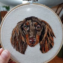 Mi proyecto del curso: Needle painting para principiantes Ein Projekt aus dem Bereich Stickerei, Naturalistische Illustration und Textildesign von Náyade Cortínez - 05.10.2023