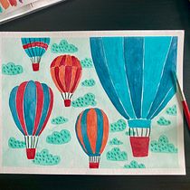 Mon projet du cours : Couleur et aquarelle : découvrez votre personnalité chromatique. Ilustração tradicional, Artes plásticas, Pintura, Pintura em aquarela, e Teoria da cor projeto de biggui - 05.10.2023